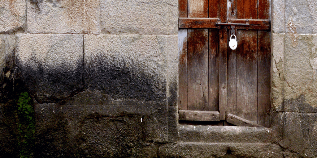 rusted door