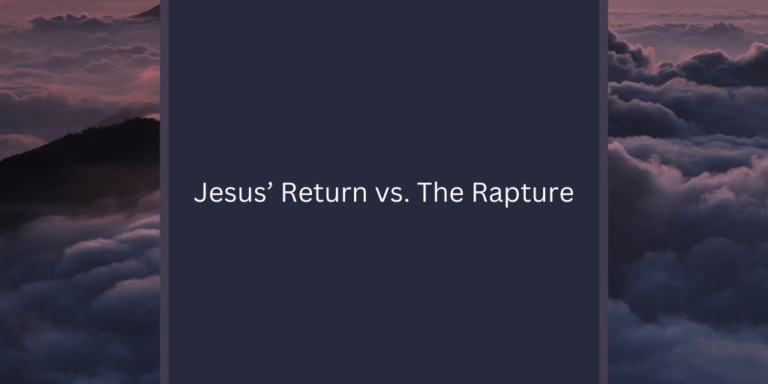 Jesus Return vs Rapture Printable RESOURCE (1)