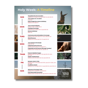 Holy Week Timeline 600x600