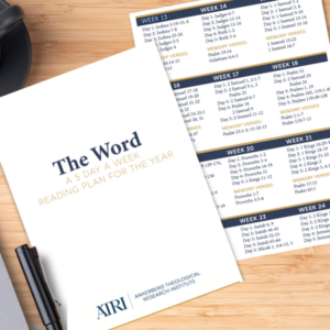 Word Bible Reading Plan