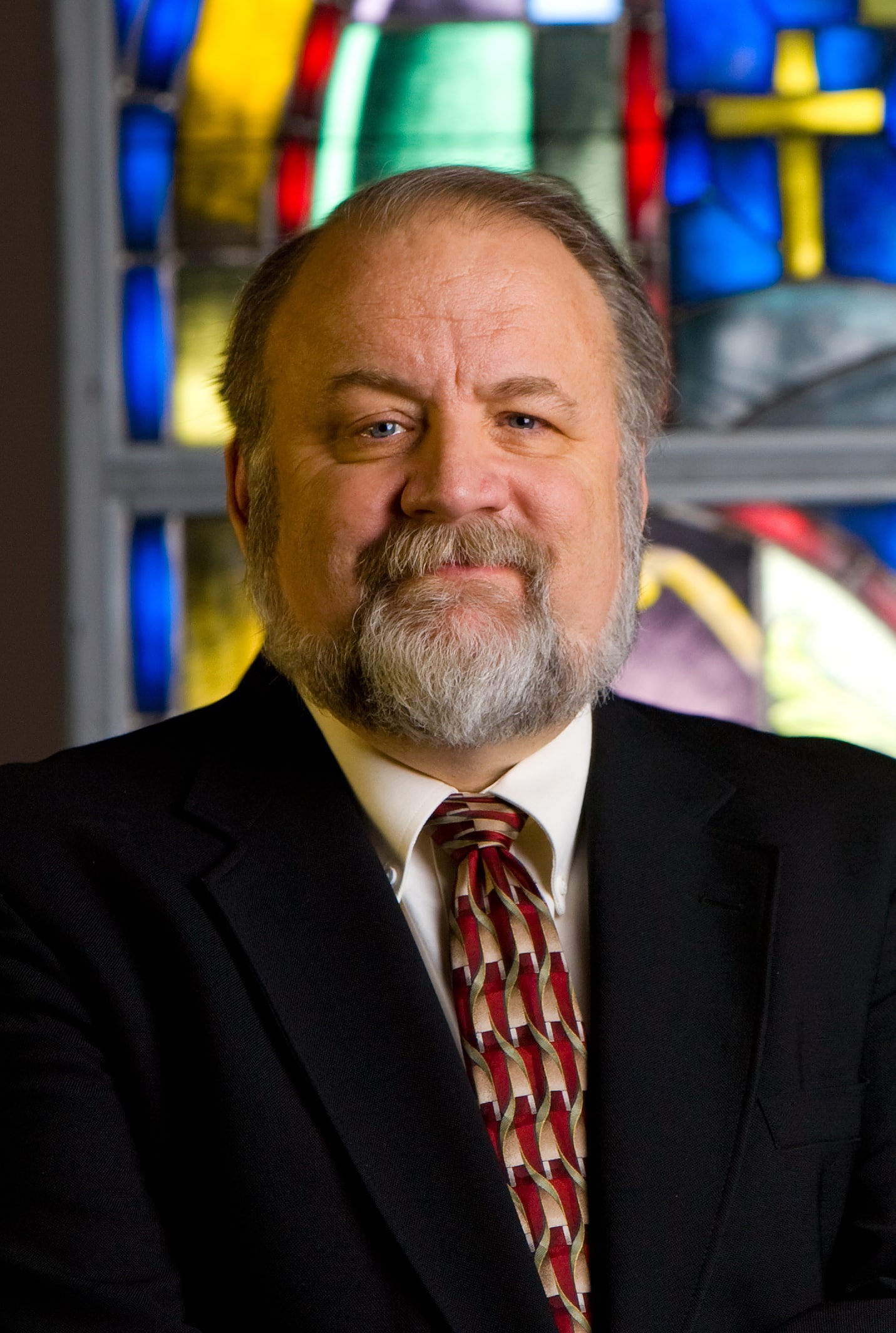 Dr. Gary Habermas, Distinguished Research Professor and Chair in the School of Religion's Department of Philosophy is photographed in Pate Chapel for the Liberty Journal on December 5, 2008. (Photo by Jerome Sturm)